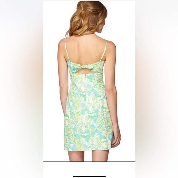 NWOT Lilly Pulitzer McCallum Limede It's A Zoo Tie Back Dress Size 8 - Picture 3 of 8